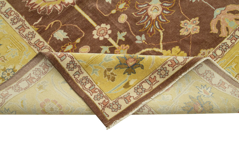 Rug N Carpet - Hand-Knotted Oriental 10' 9" x 13' 7" Large Oushak Area Rug