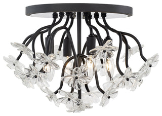 Wildflower 4-Lt Semi-Flush - Matte Black