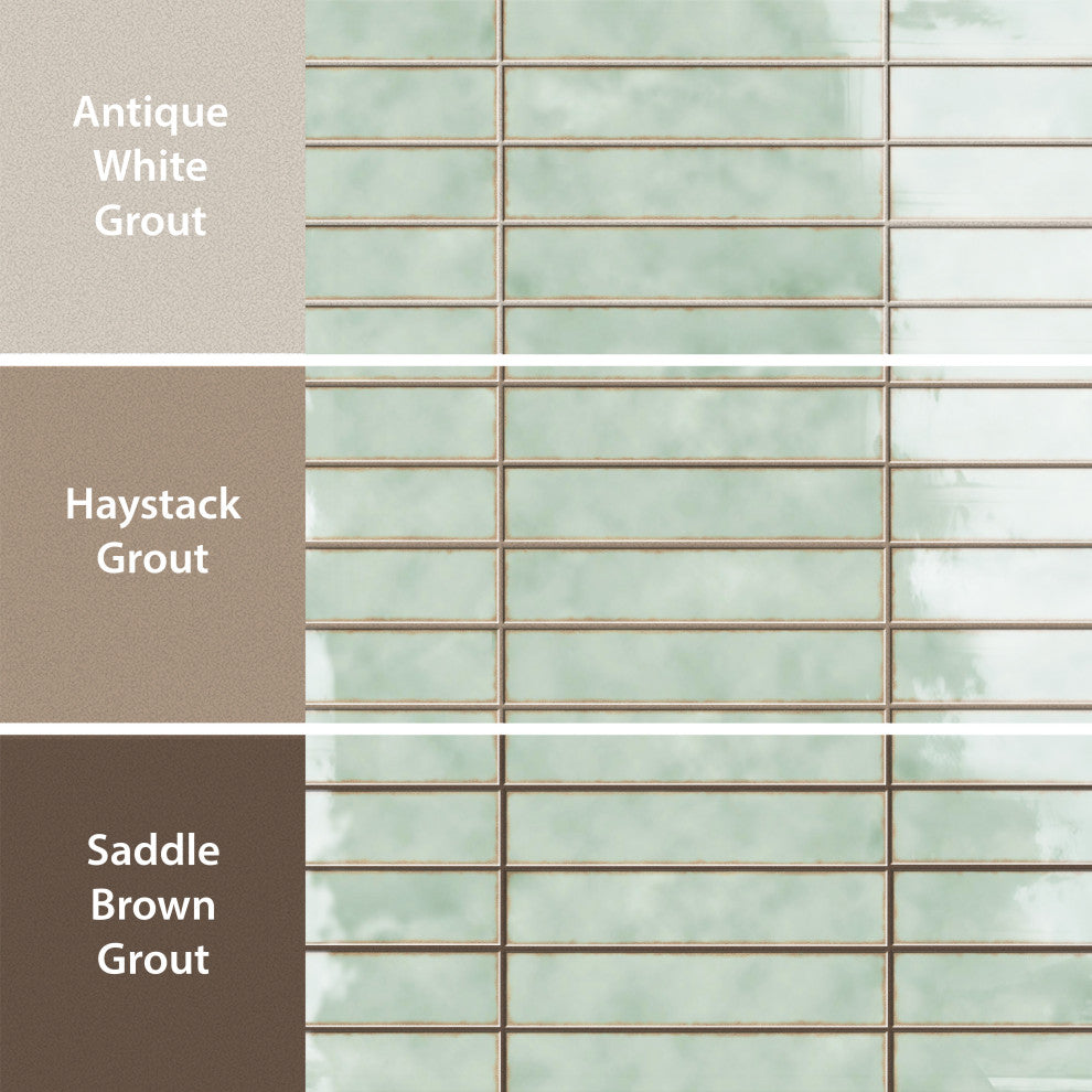 Hudson Studio Soho Brick Mint Ceramic Wall Tile
