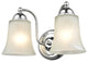 2 Light 12" Chrome Bathroom Vanity Light
