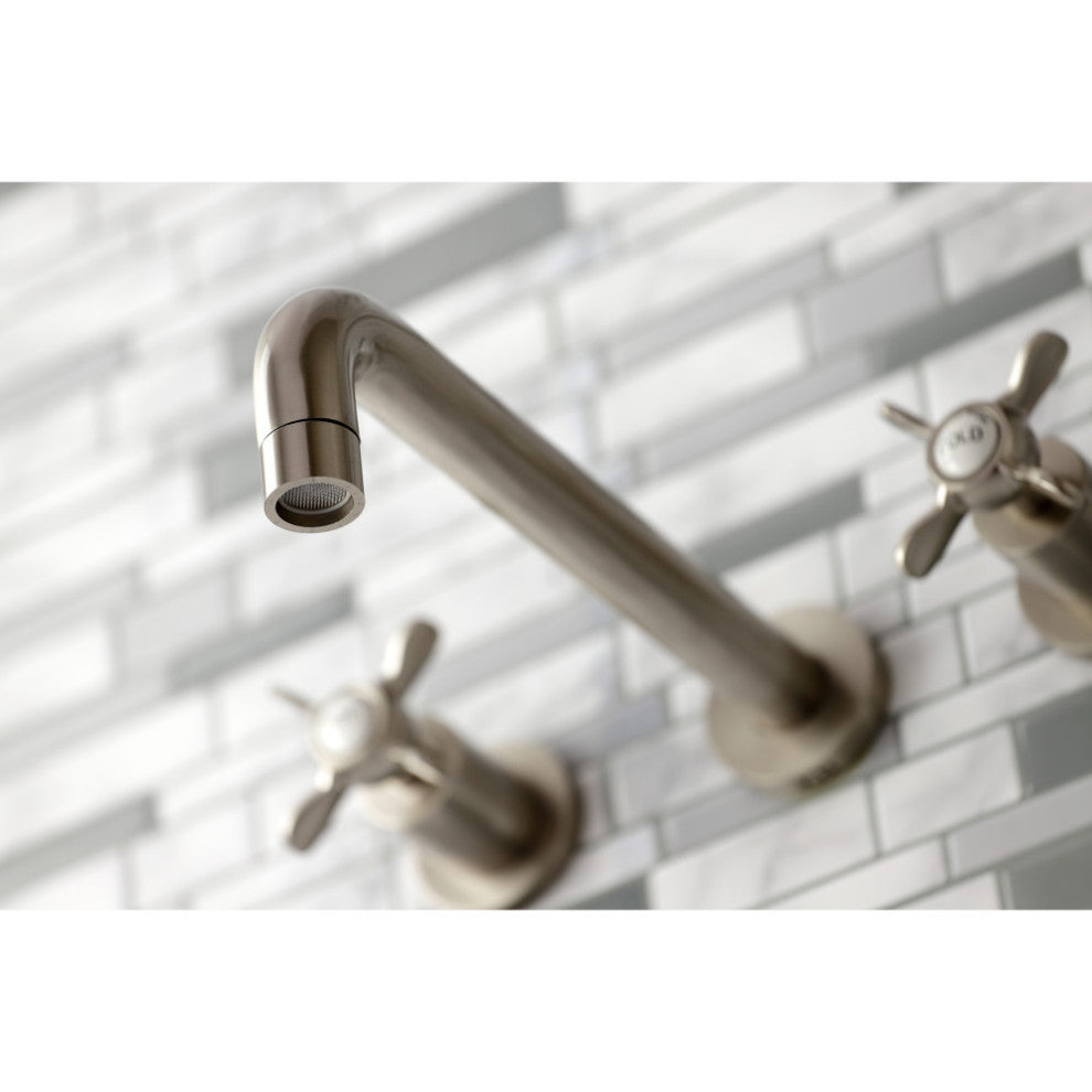 KS8028BEX Two-Handle Wall Mount Tub Faucet, Brushed Nickel