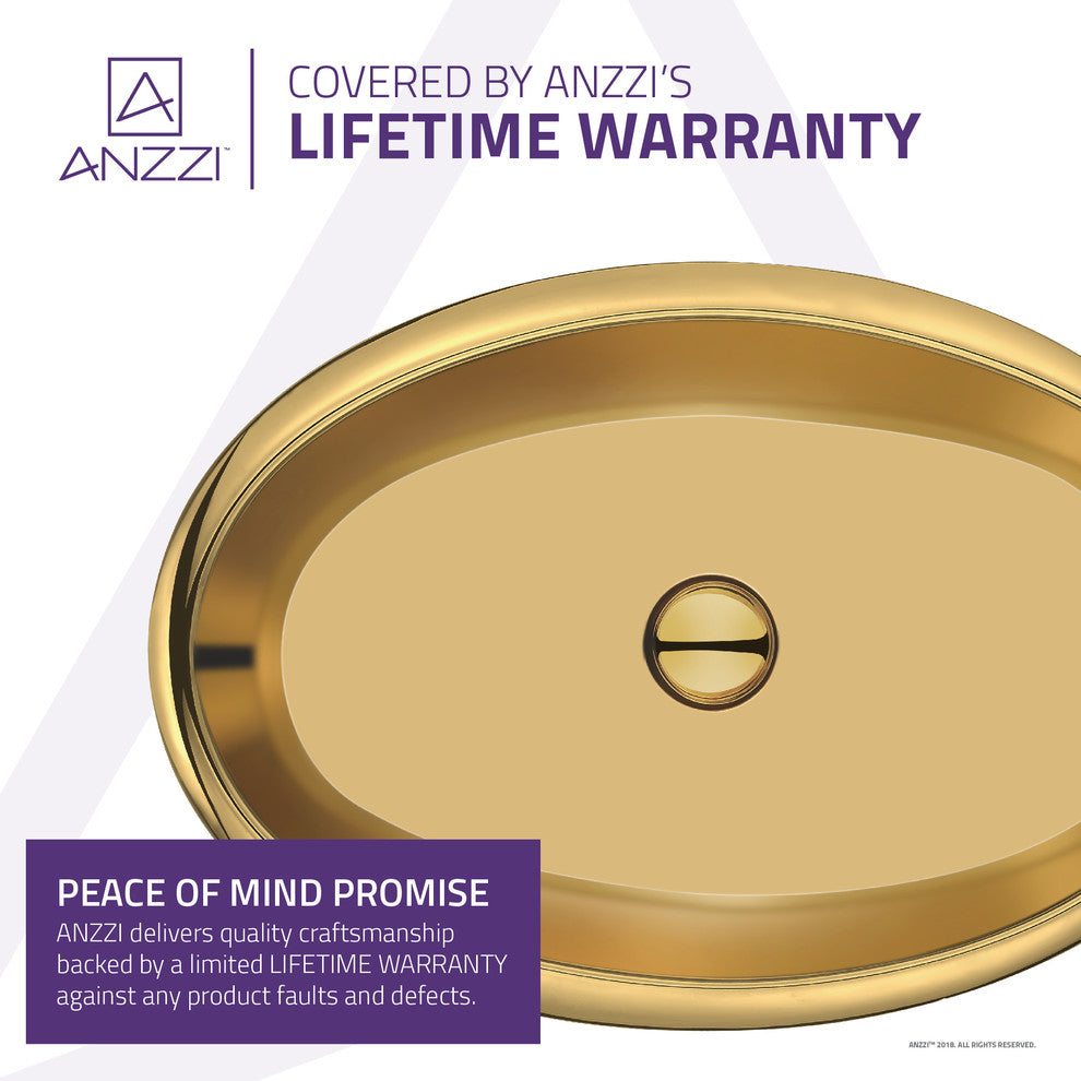 Prussian Series Ceramic Vessel Sink, Gold