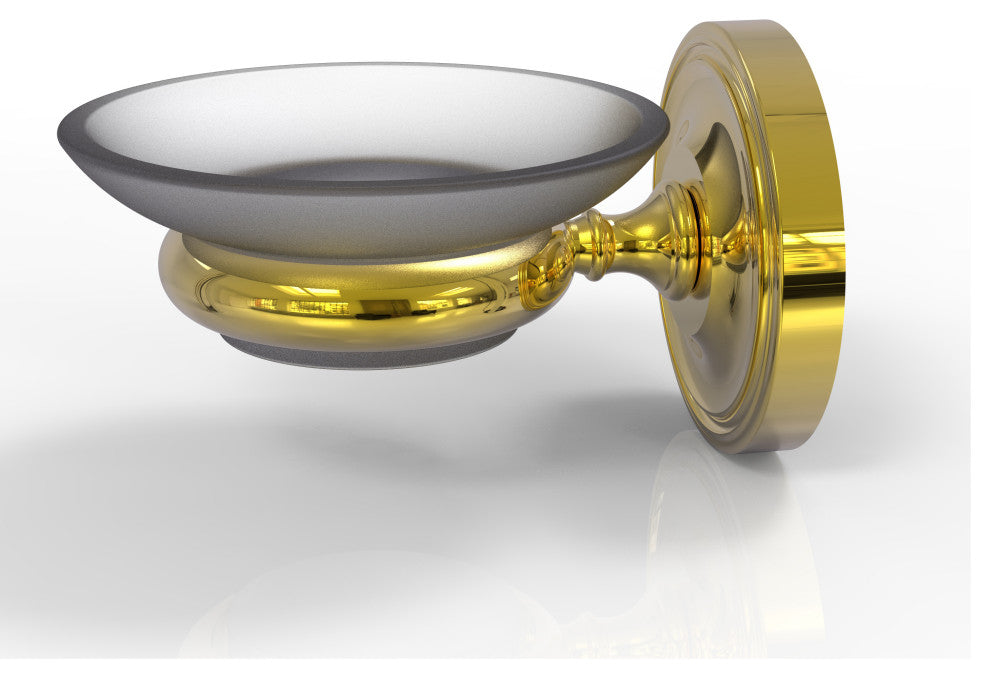 Prestige Regal Wall Mounted Soap Dish, Polished Brass