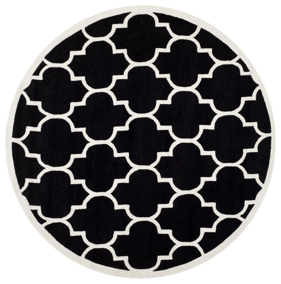 Safavieh Chatham CHT733K 7' Square Black Rug