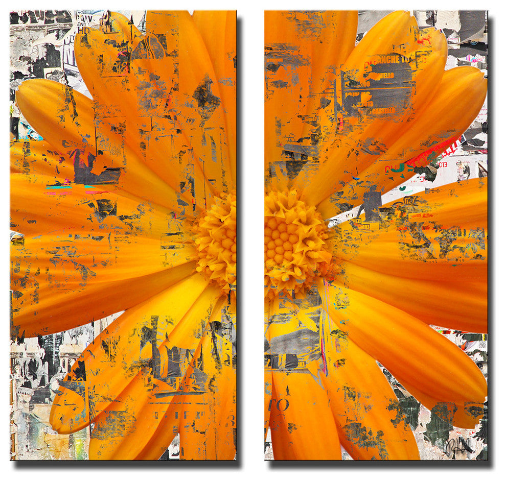Painted Petals LXXVIII Canvas Art, 2-Piece Set