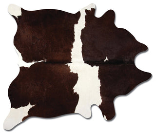 KOBE COWHIDE RUG Aprox  5' x 7' CHOCOLATE&WHITE