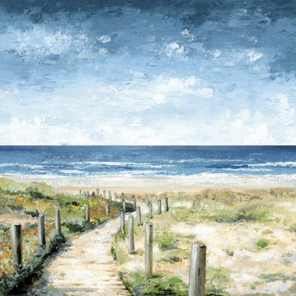 "Beautiful Path" Painting Print on Wrapped Canvas, 40x40