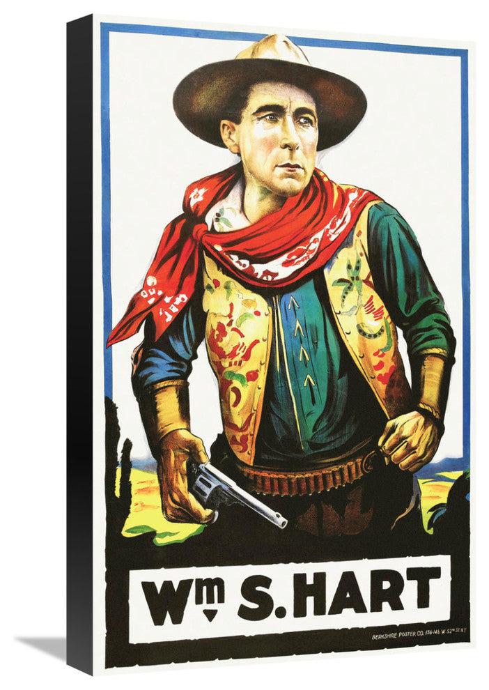 "Wm S Hart" Stretched Canvas Giclee by Hollywood Photo Archive, 14x22"