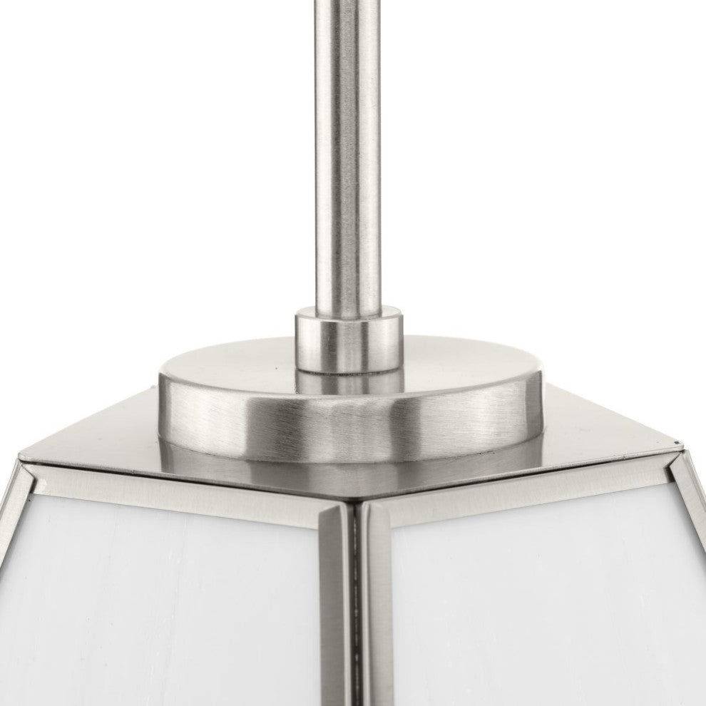 Latham Collection 1-Light Contemporary Pendant, Brushed Nickel
