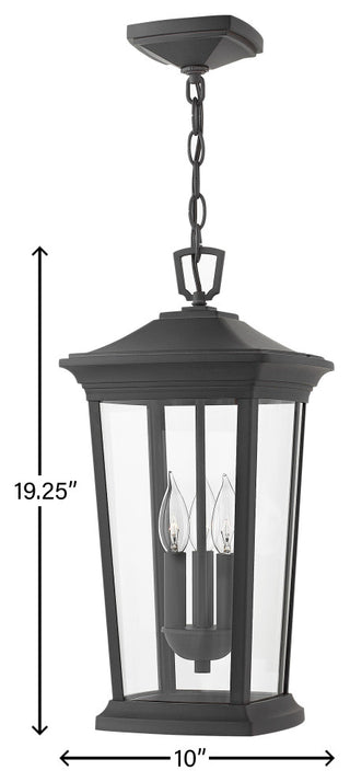 Hinkley Bromley Medium Hanging Lantern, Museum Black