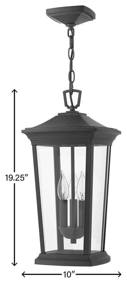 Hinkley Bromley Medium Hanging Lantern, Museum Black