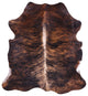 6' 3" X 5' 9" Brindle Natural Cowhide Rug C1786