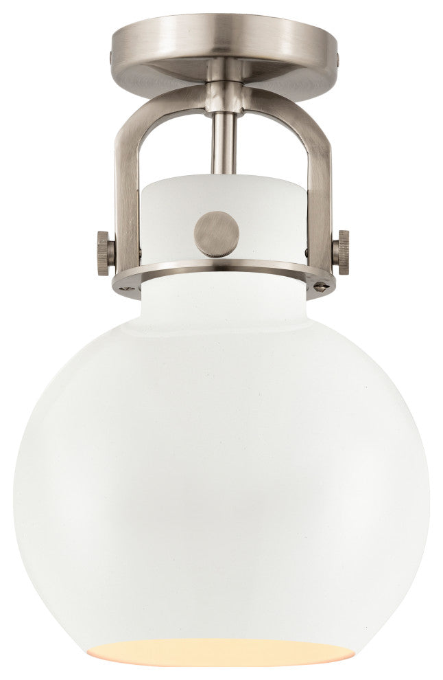 Innovations Lighting 710-1F-SN-M710-8W-LED Sphere 1 Light 8" Flush Mount