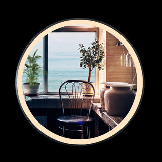 CHLOE Lighting LUMINOSITY Embedded Round TouchScreen LED Mirror