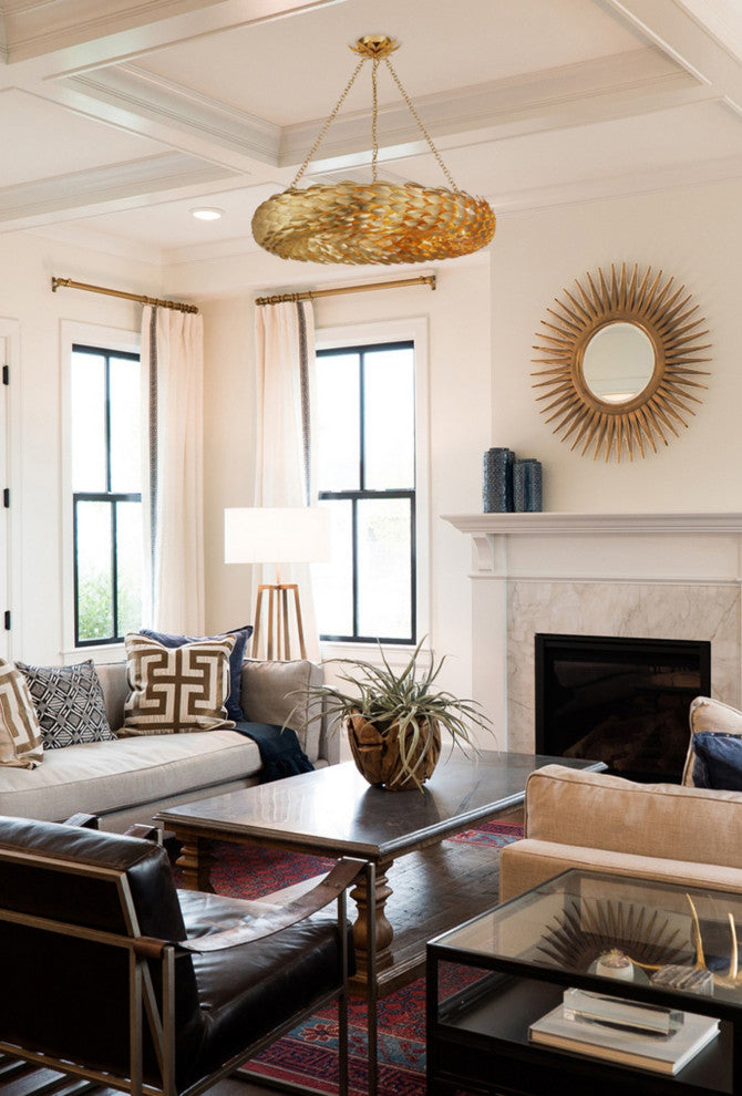 Crystorama Lighting Group 538 Broche 8 Light 34"W Wrought Iron - Antique Gold