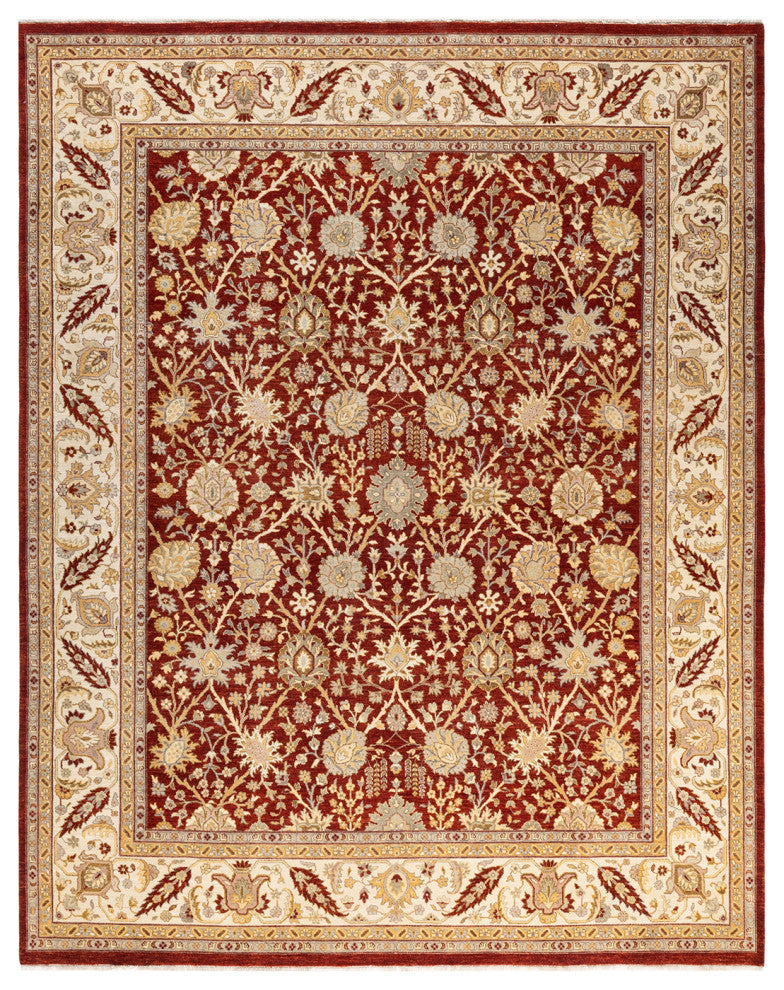 Mogul, One-of-a-Kind Hand-Knotted Area Rug Red, 8'2"x10'3"