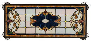 24" Wide X 10" High Madison Transom Stained Glass Window