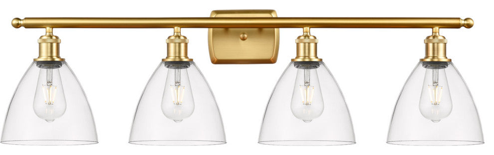 Innovations 516-4W-SG-GBD-752 4 Light Bath Vanity Light, Satin Gold