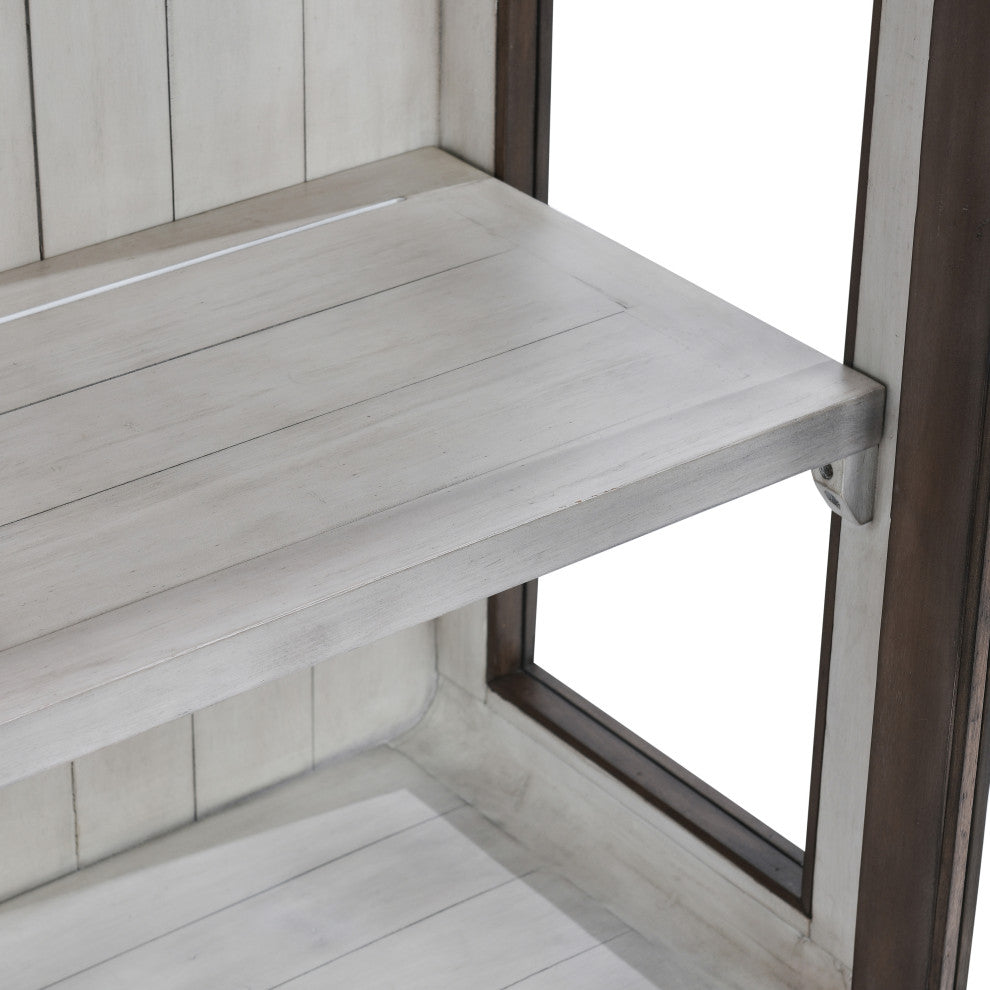 Close-up interior/shelf detail on white background.