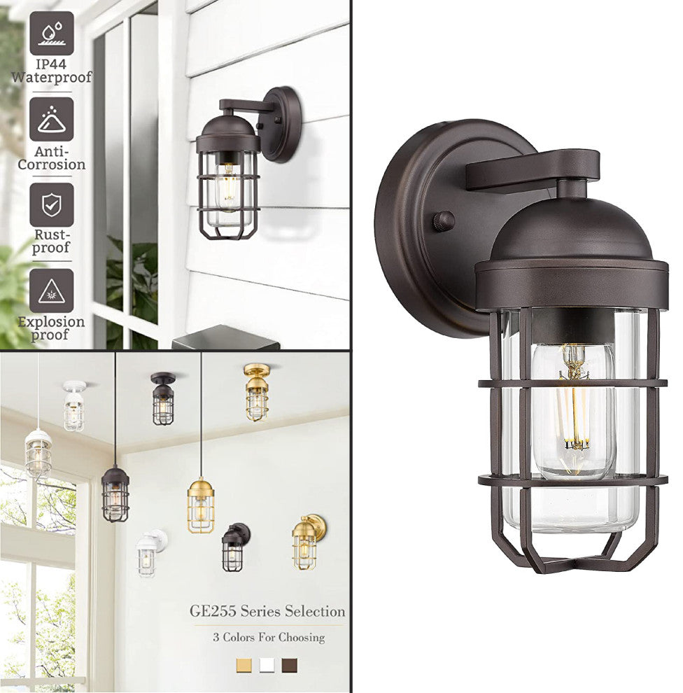 Metal light fixtures wall mount Oil-Rubbed Bronze led wall pack Farmhouse lamp