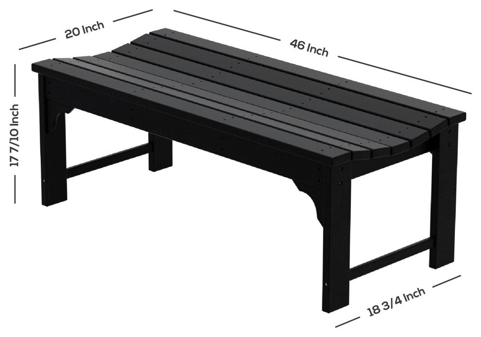 WestinTrends Plastic Picnic Bench Outdoor Dining Patio Lounge Garden Bench, Turquoise