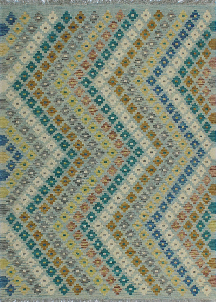 Sangat Kilim Felipe Light Blue Rug