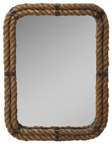 Darby Rectangular Rope Wall Mirror, 3962120