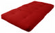 Blazing Needles Renewal 6" Twill Twin Futon Mattress, Ruby Red
