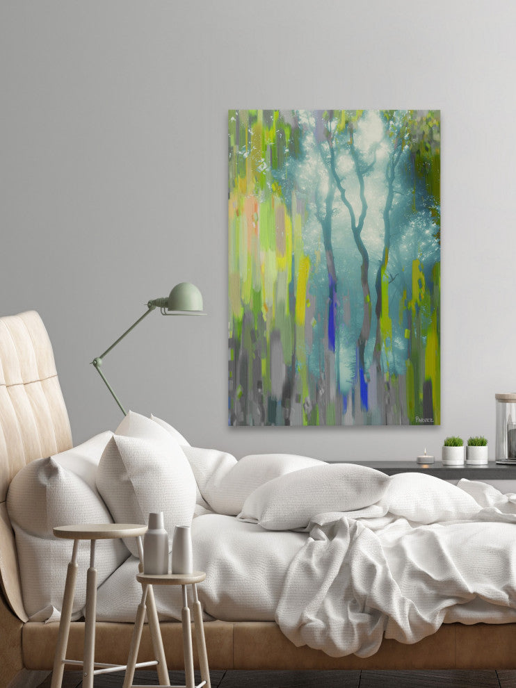 "Painted Tree Forest" Fine Art Canvas Print, 40"x60"
