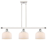 Innovations 916-3I-WPC-G71-LED 3-Light Island Light, White, Polished Chrome