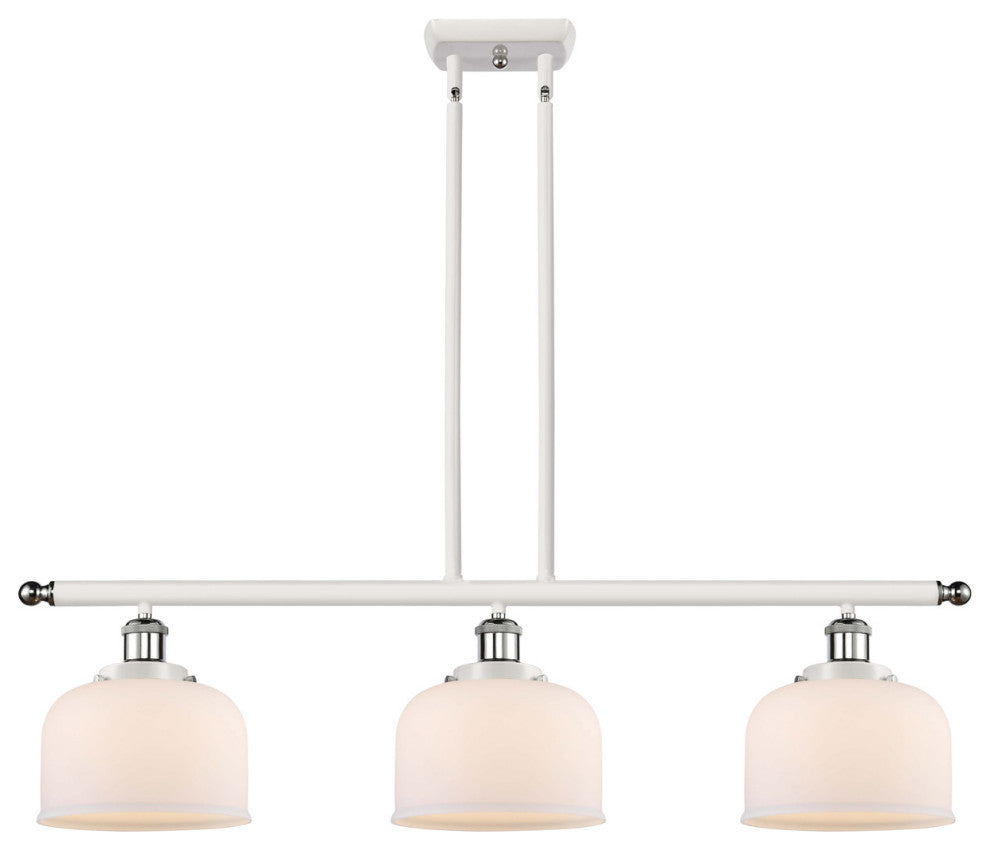 Innovations 916-3I-WPC-G71-LED 3-Light Island Light, White, Polished Chrome