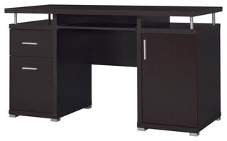 Coaster Tracy Contemporary 2-drawer Wood Computer Desk Cappuccino