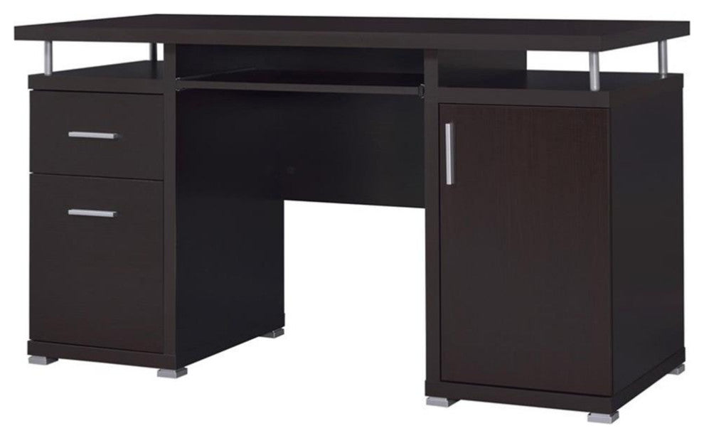 Coaster Tracy Contemporary 2-drawer Wood Computer Desk Cappuccino