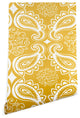 Deny Designs Heather Dutton Plush Paisley Goldenrod Wallpaper, Yellow, 2''x10''