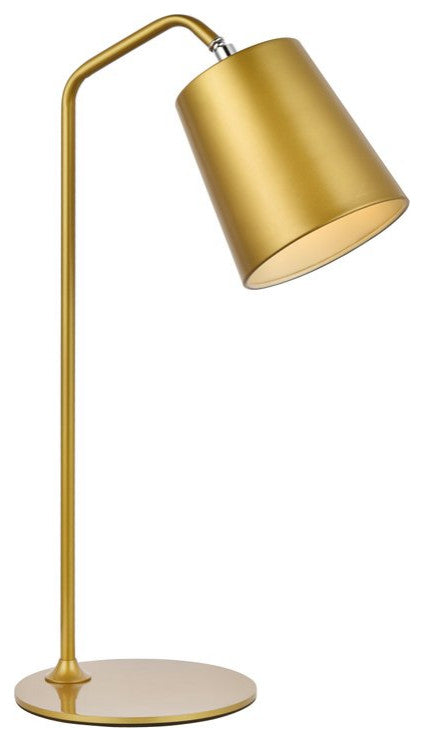 Lena 1-Light Brass Table Lamp