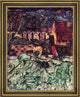 Egon Schiele Meadow  Church and Houses - 20" x 25" Framed Premium Canvas Print