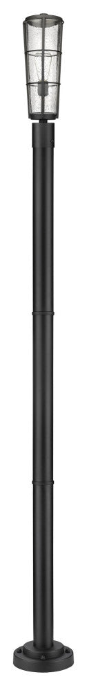 Z-Lite 591PHB-567P Helix 93" Tall Outdoor Single Head Post Light - Black