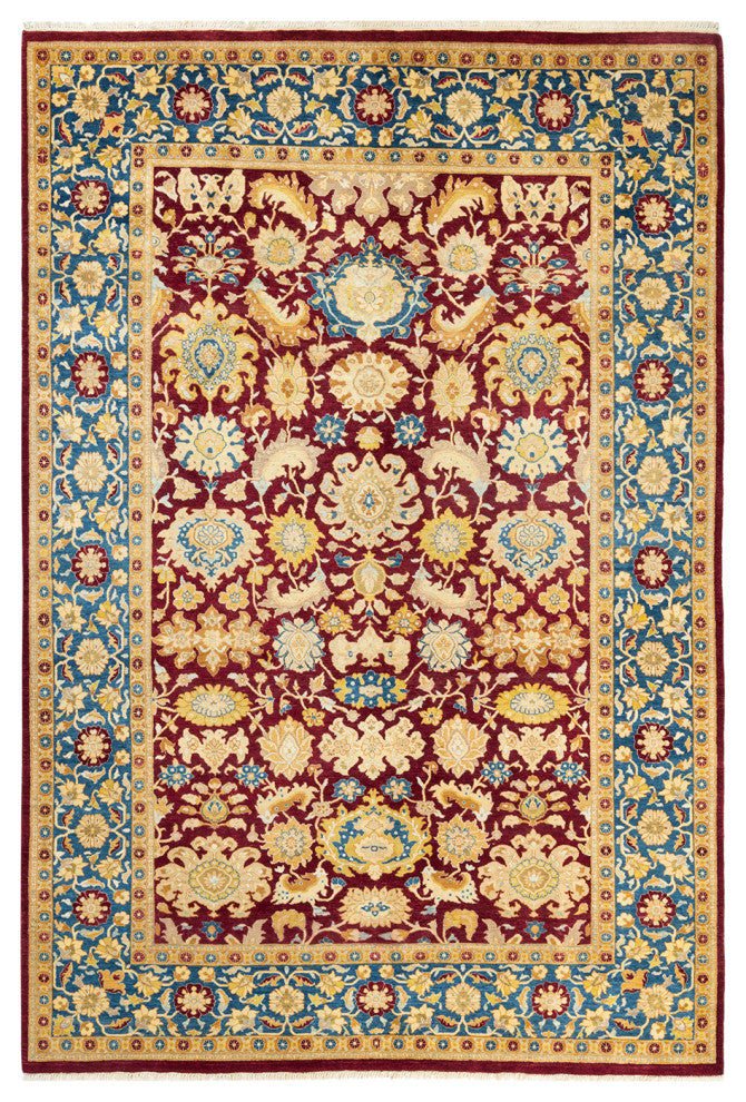 Mogul, One-of-a-Kind Hand-Knotted Area Rug Red, 6'2"x9'2"