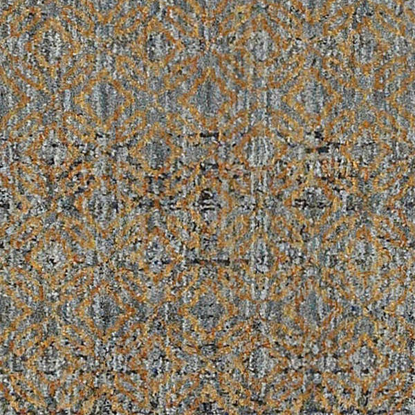 Oriental Weavers Sphinx Atlas 8048B Solid Color Rug, Blue/Gold, 3'3"x5'2"