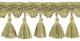 Scalloped Tassel Fringe Trim, Color# VNT3R1 - Mushroom Beige [5 Yards]