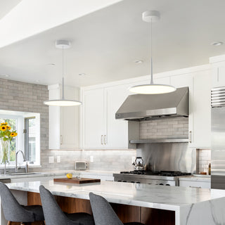 Salm Adjustable LED Chandelier, White