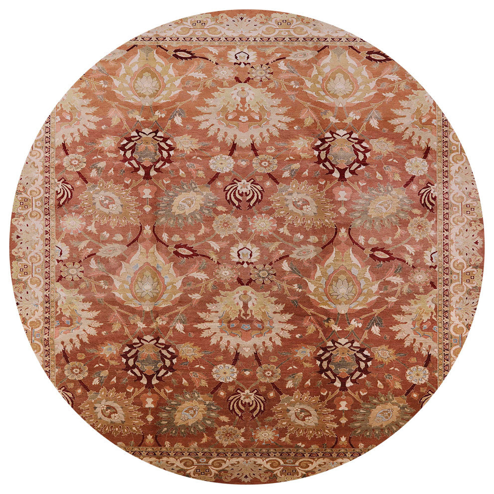 Ahgly Company Indoor Round Mid-Century Modern Area Rugs, 7' Round