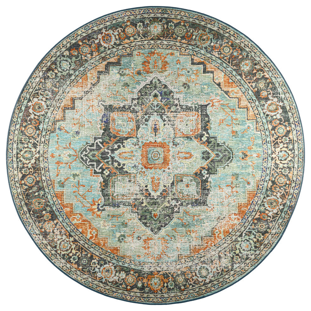 Jericho JC2 Mist 6' x 6' Round Rug