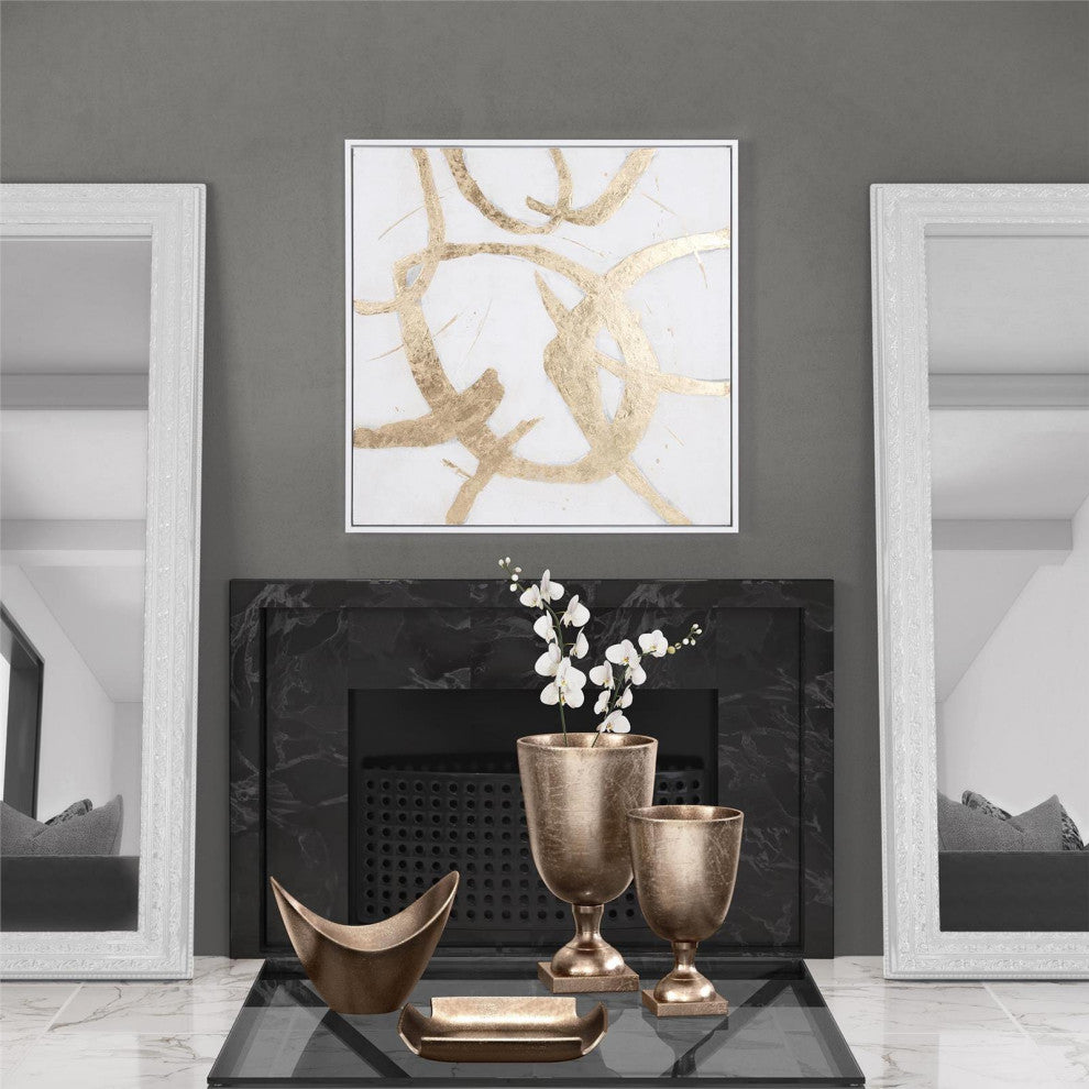 Hand-Painted Ballare Canvas Art Gold Leaf