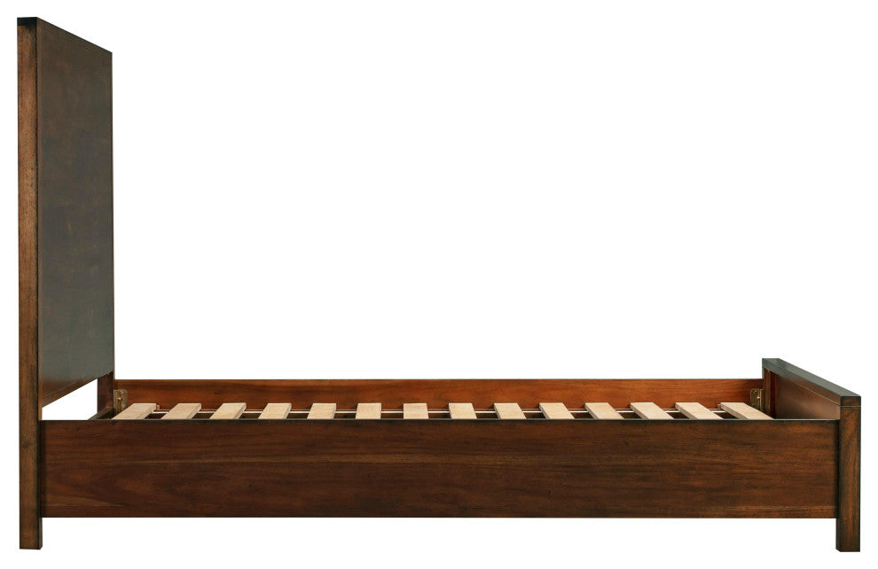Asheville Vintage Umber Wooden King Bed