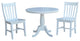 36" Round Top Pedestal Table - With 2 C08-61 Chairs