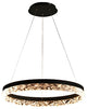 Chatel-Saint-Denis | Crystal Chandelier in the Shape of Ring, White, Warm Light