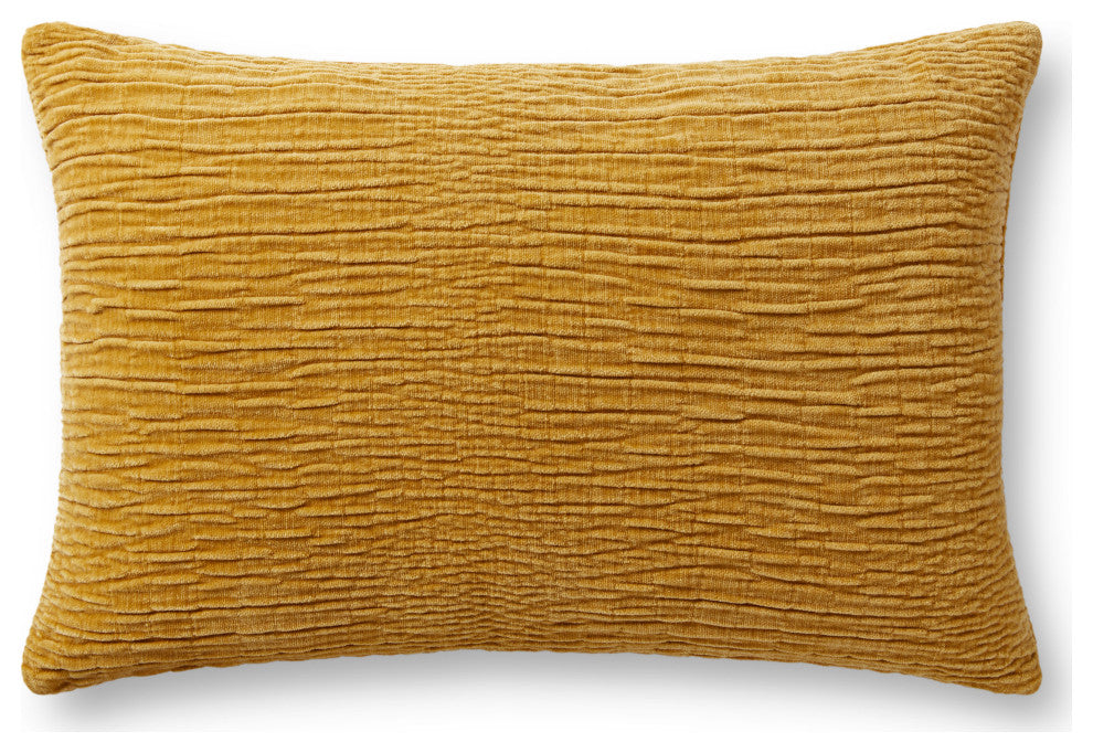 Loloi Pillow, Gold, 13''x21'', Cover With Down