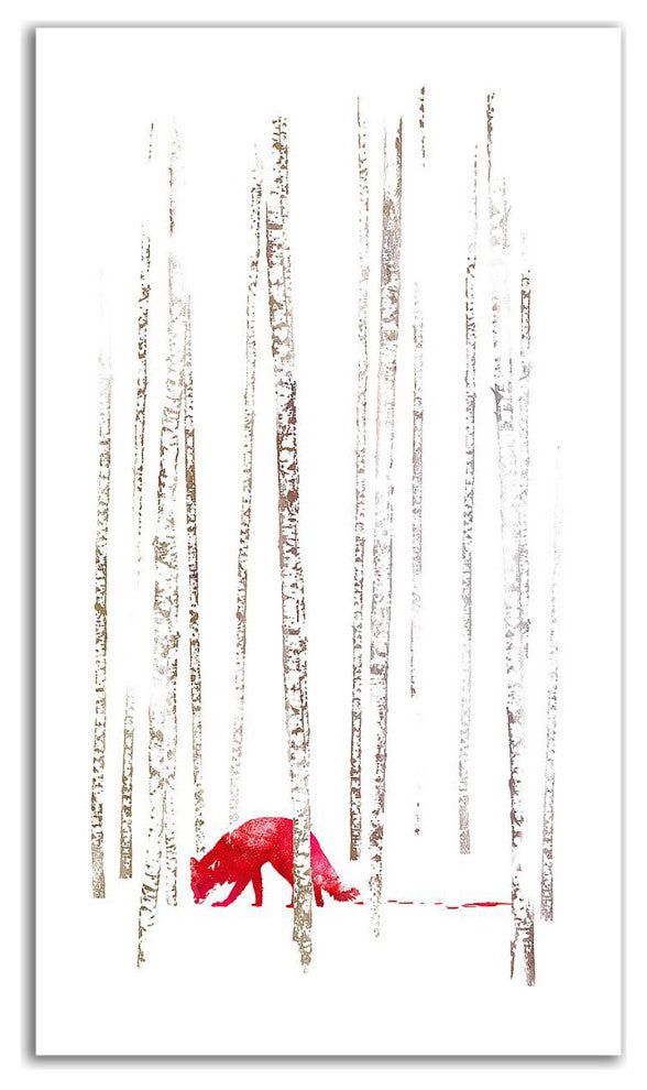 "There's Nowhere to Run" by Robert Farkas, Print on Canvas, 12"x21"