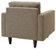 Modern Contemporary Living Room Armchair, Oatmeal, Set of 2
